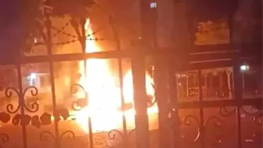 Diyarbakır'da Yangın: Araç ve Şahıs Yandı