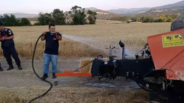 Bolu'da Balya Makinesinden Çıkan Kıvılcım Yangına Neden Oldu