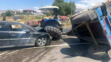 Doğanşehir'de Trafik Kazası: 2 Yaralı