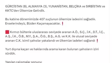 13 Suçlu Yakalandı ve İade Edildi