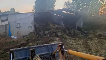 Afyonkarahisar'da Saman Yangını