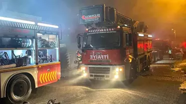 Ayvalık'ta Zeytinyağı Tesisi Yangını