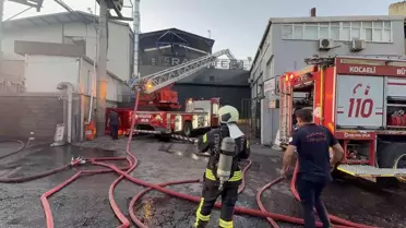Gebze'de Demir Çelik Fabrikasında Yangın