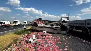 Karapınar'da Minibüs Kazası: 4 Yaralı