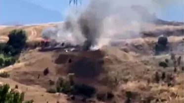 Safranbolu'da Çıkan Yangında 2 Dönüm Alan Zarar Gördü