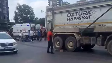 Tarsus'ta Motosiklet Kazası: Kamyon Sürücüsü Tutuklandı