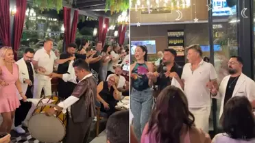 Ünlü isimler sıra gecesinde buluştu! Nuri Alço halay başı oldu