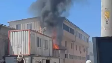 Gebze'de Kereste Fabrikasında Yangın
