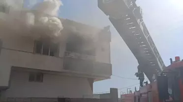 Nusaybin'de Ev Yangını: Eşyalar Zarar Gördü