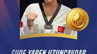 Sude Yaren Uzunçavdar Altın Madalya Kazandı