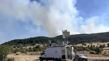 Eskişehir'de Orman Yangınına Mobil İletişim