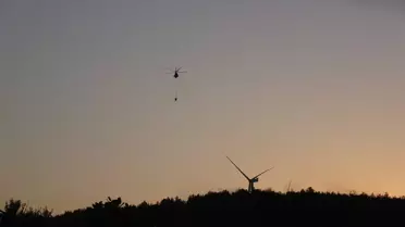 Urla'da Orman Yangını İkinci Günde Sürüyor