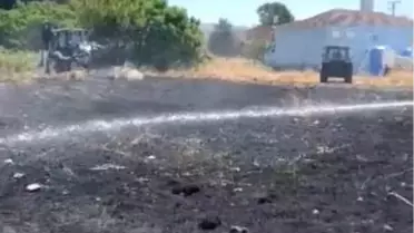 Karamürsel'de Tarım Arazisinde Yangın Kontrol Altına Alındı