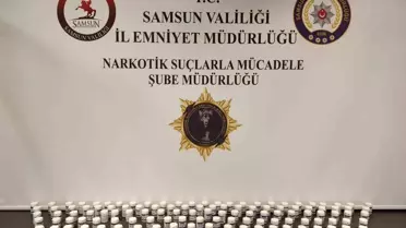 Samsun'da 7 Bin 336 Sentetik Ecza Ele Geçirildi