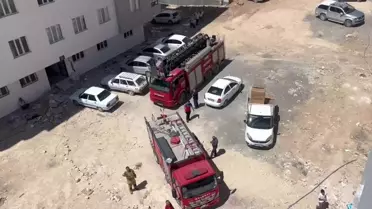 Besni'de Balkon Yangını Korkuttu