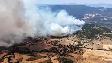 Ovacık'ta Orman Yangını Büyüyor