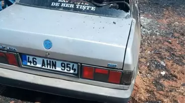 Siverek'te Tarla Yangını, Araç Küle Döndü