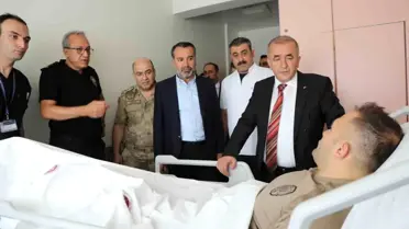 Elazığ'da Silahlı Çatışma: Yaralı Polis Özel Harekat Memuru Ziyaret Edildi