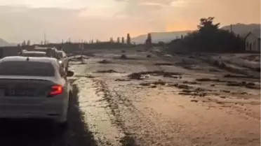 Kağızman'da Sel Nedenli Ulaşım Aksadı