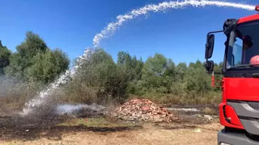 Samsun Kavak'ta Küçük Çaplı Ot Yangını Kontrol Altına Alındı