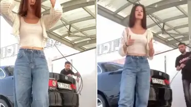 O mesafeden tazyikli su sıkılır mı? Genç kız hayatının şokunu yaşadı