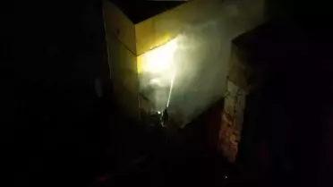 Sincan'da Konveyör Bant Fabrikasında Yangın