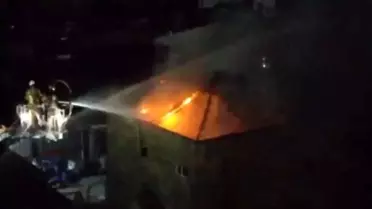 Başakşehir'de Fabrikada Yangın