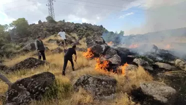 Bitlis'te Korkutan Yangın