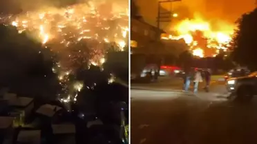 Bursa'da felaket gecesi! Yangın yerleşim yerlerine ulaştı