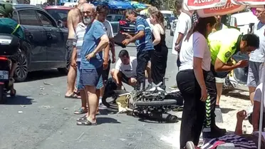 Erdek'te Motosiklet Kazası: 2 Yaralı