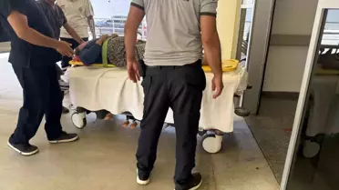 Yaylada Düşen Kadın Hastaneye Kaldırıldı