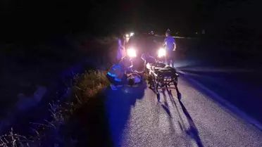 Çorum'da Genç Sürücü Kaza Geçirdi
