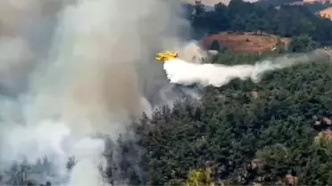 Bursa’da Orman Yangınına Havadan Müdahale
