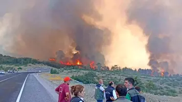 Bursa'daki Yangın Çalışmaları Sürüyor