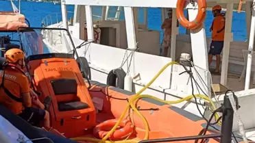 Fethiye Limanı'nda Su Alan Tekne Kurtarıldı