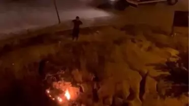 Ambulans Yangına Müdahale Etti