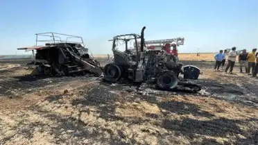 Aksaray'da Tarım Arazisinde Yangın