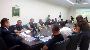 Muğla'da Güvenlik ve Orman Yangınlarıyla Mücadele Toplantısı Yapıldı