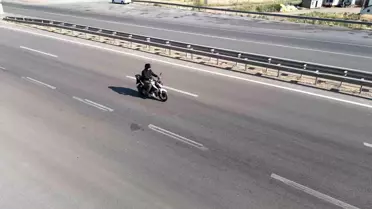Sivas'ta Motosikletli İşçi Azmi