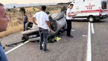 Batman'da Ters Dönerek Kaza Yapan Sürücü Ağır Yaralandı