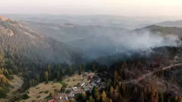 Çankırı'daki Orman Yangını Kısmen Kontrol Altına Alındı