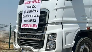 Yapraklı Çiftçilerden Yangın Mağdurlarına Yardım