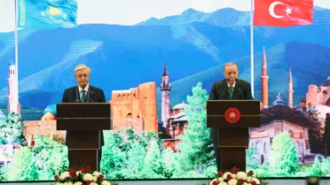 Tokayev'e Türkiye Cumhuriyeti Devlet Nişanı Tevcih Edildi