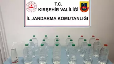 Kırşehir'de Kaçak Alkol Operasyonu