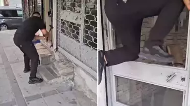 Yer: İstanbul! Sinyalin içeriden geldiğini tespit edince dükkanın kapısını kırıp içeri girdi