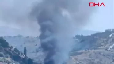 Ankara'da ağaçlık alanda çıkan yangın gecekondulara sıçradı