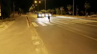 Aksaray'da Alkol Etkisiyle Karayoluna Atladı