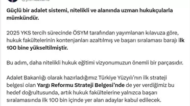 Hukuk Fakültelerine Yeni Baraj