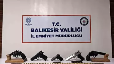 Bandırma'da Ruhsatsız Silah Ele Geçirildi