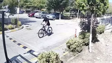 Kapaklı'da Bisiklet Hırsızlığı Güvenlik Kamerasında
